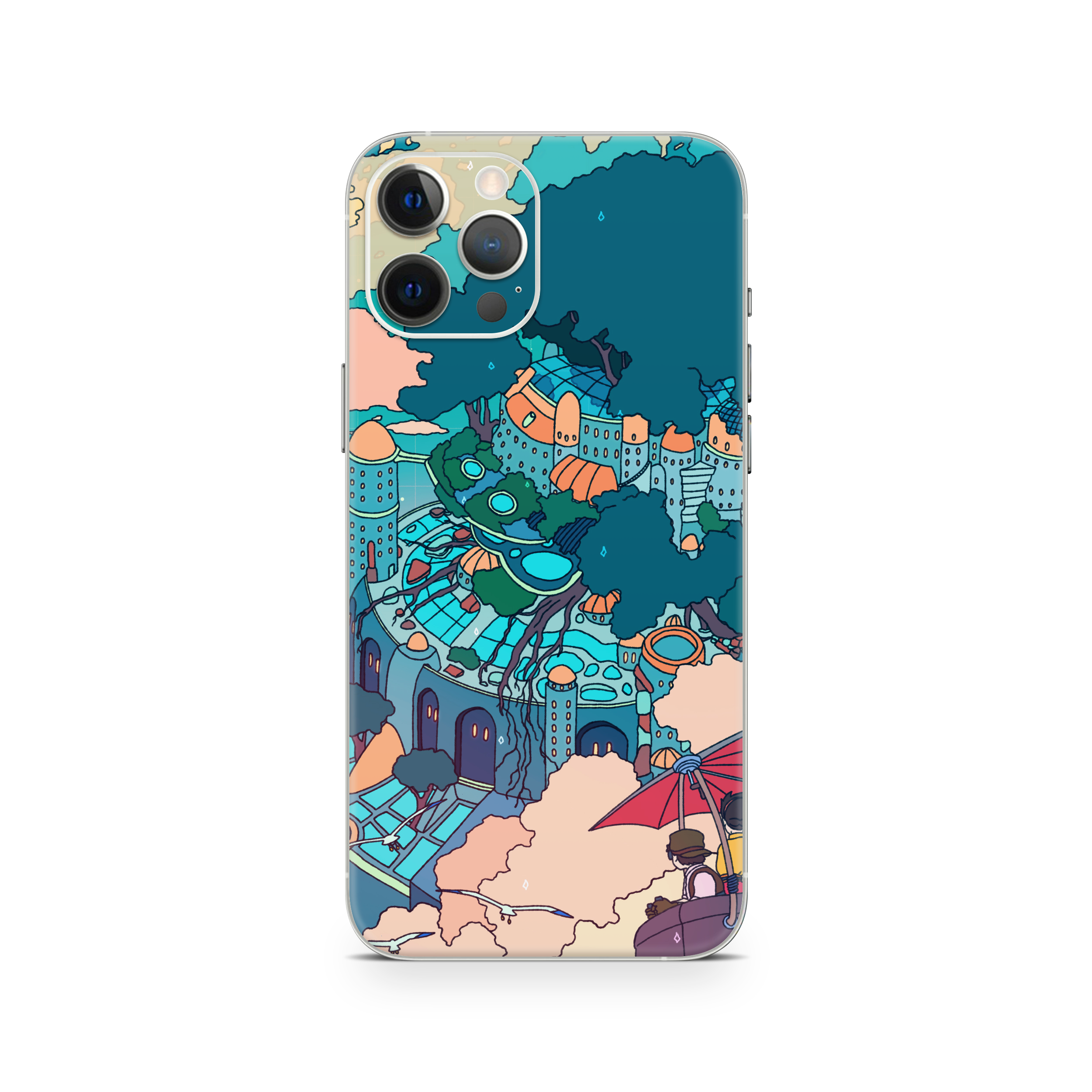 Apple iPhone Castle in the Sky Skin