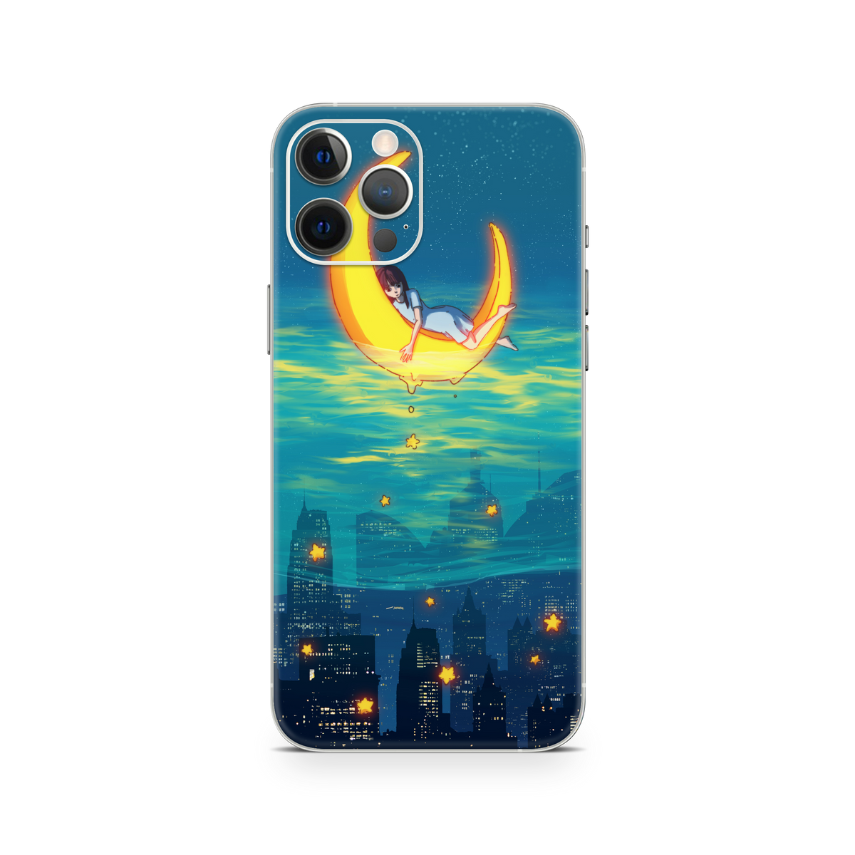 Apple iPhone Girl on the Moon Skin
