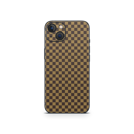 Apple iPhone Checkers brown Skin