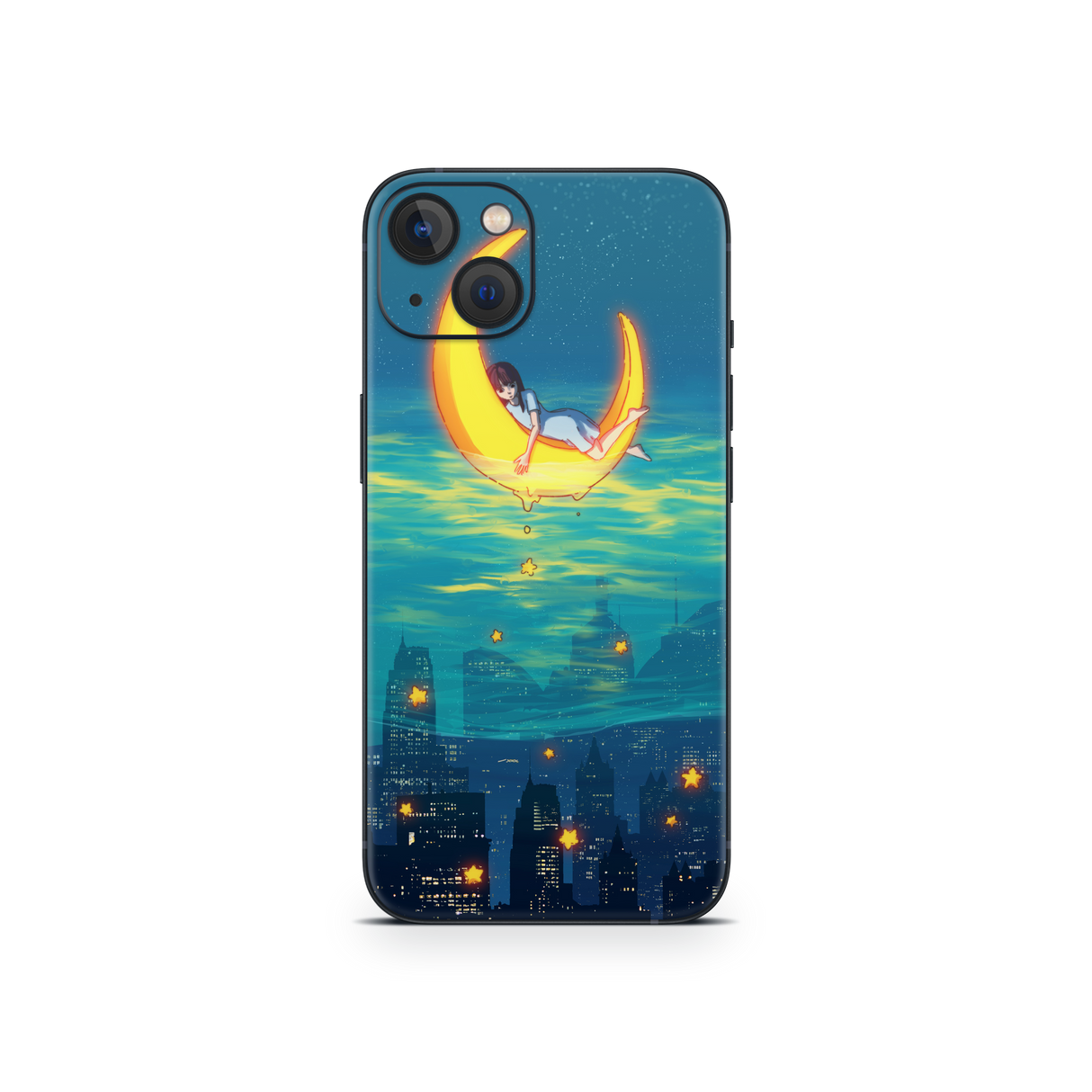 Apple iPhone Girl on the Moon Skin