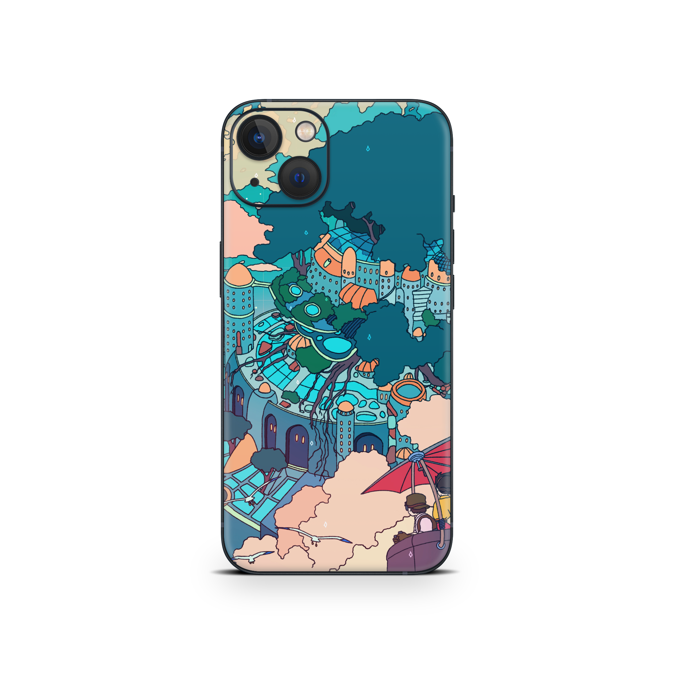 Apple iPhone Castle in the Sky Skin
