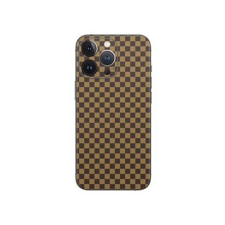 Apple iPhone Checkers brown Skin