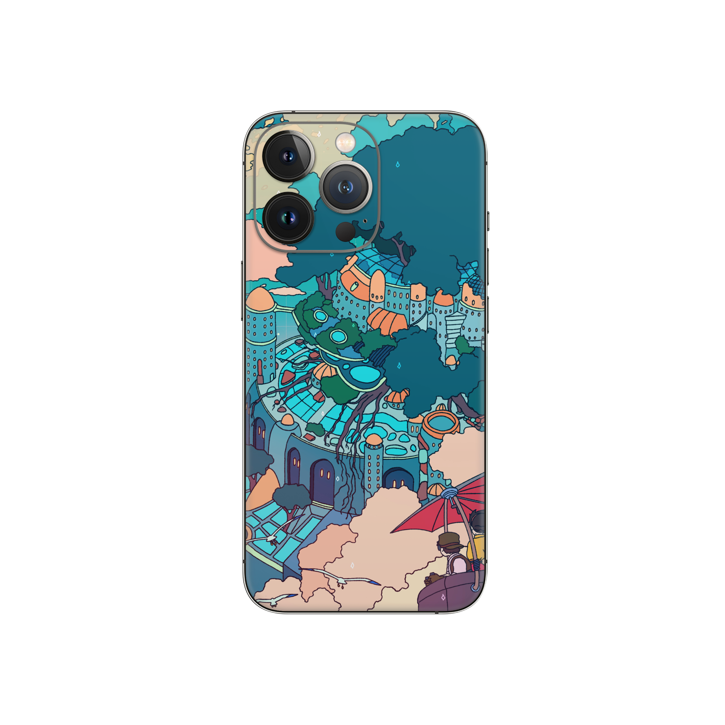 Apple iPhone Castle in the Sky Skin