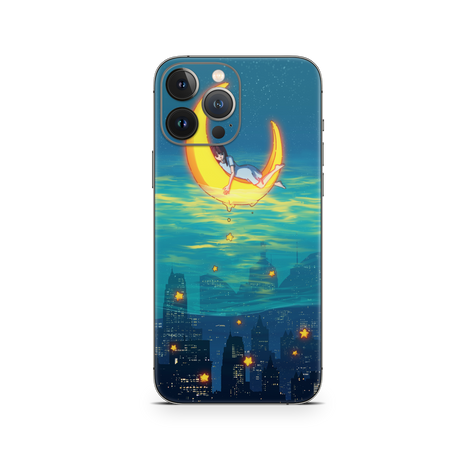 Apple iPhone Girl on the Moon Skin