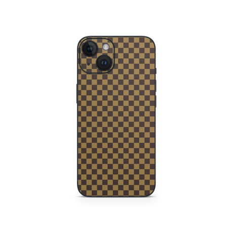 Apple iPhone Checkers brown Skin