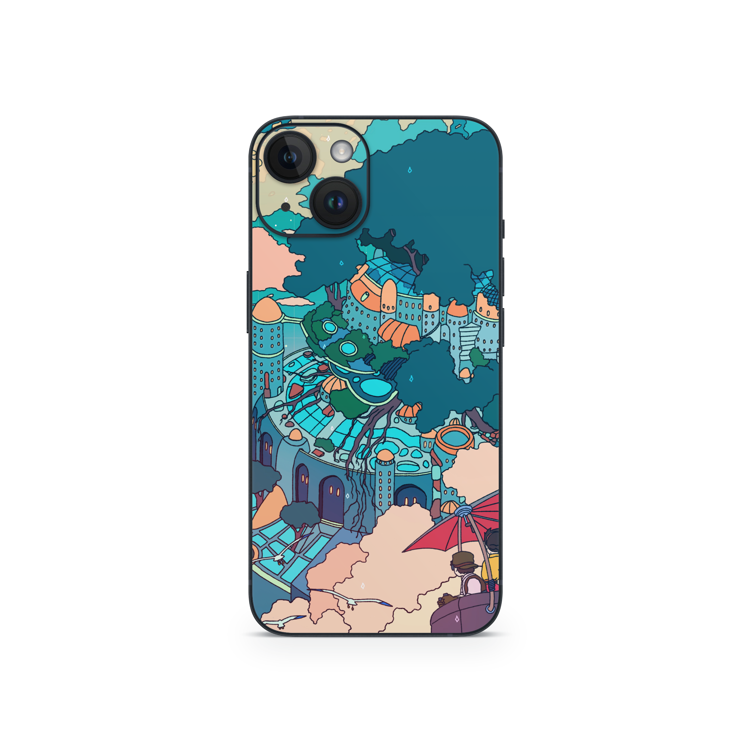 Apple iPhone Castle in the Sky Skin