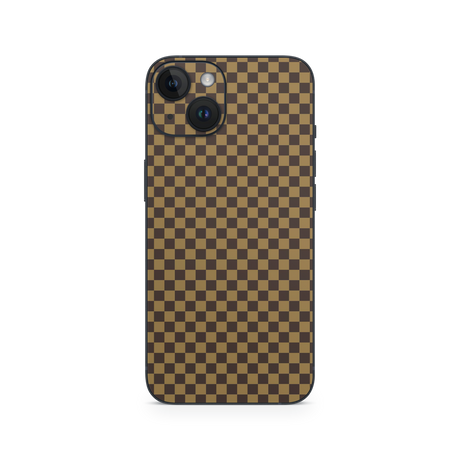 Apple iPhone Checkers brown Skin