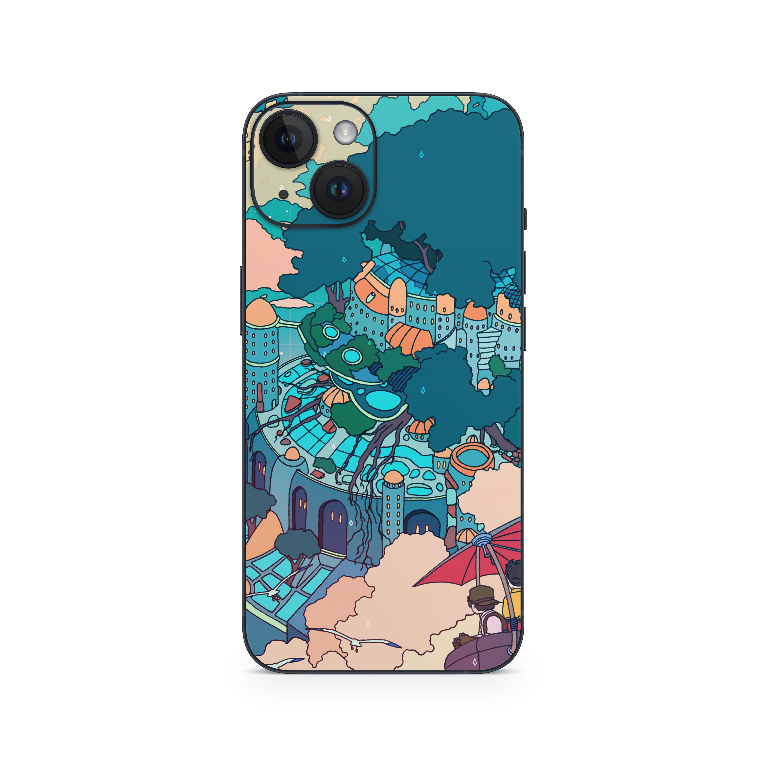 Apple iPhone Castle in the Sky Skin