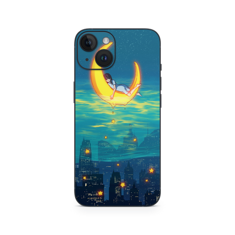 Apple iPhone Girl on the Moon Skin