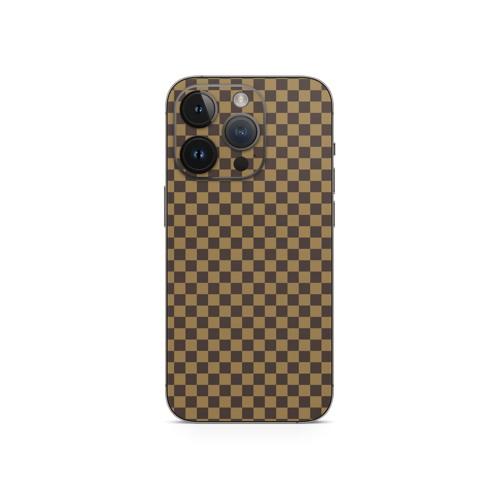 Apple iPhone Checkers brown Skin