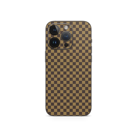 Apple iPhone Checkers brown Skin