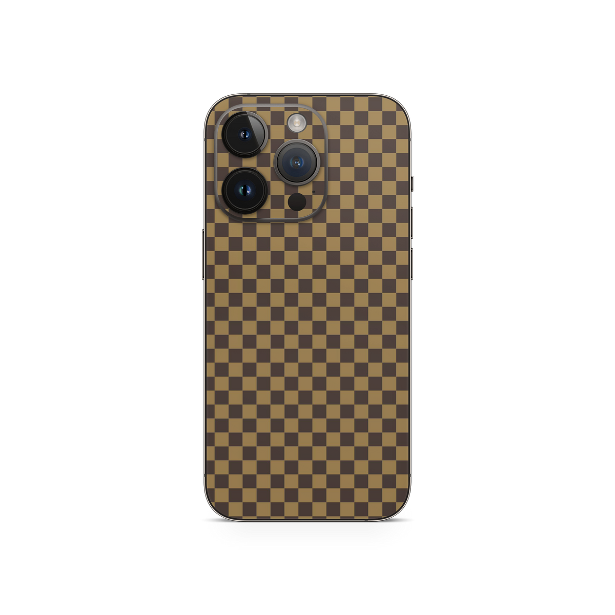Apple iPhone Checkers brown Skin