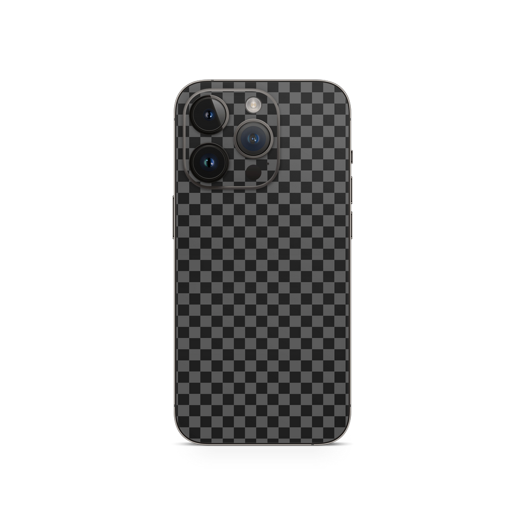 Apple iPhone Checkers black Skin