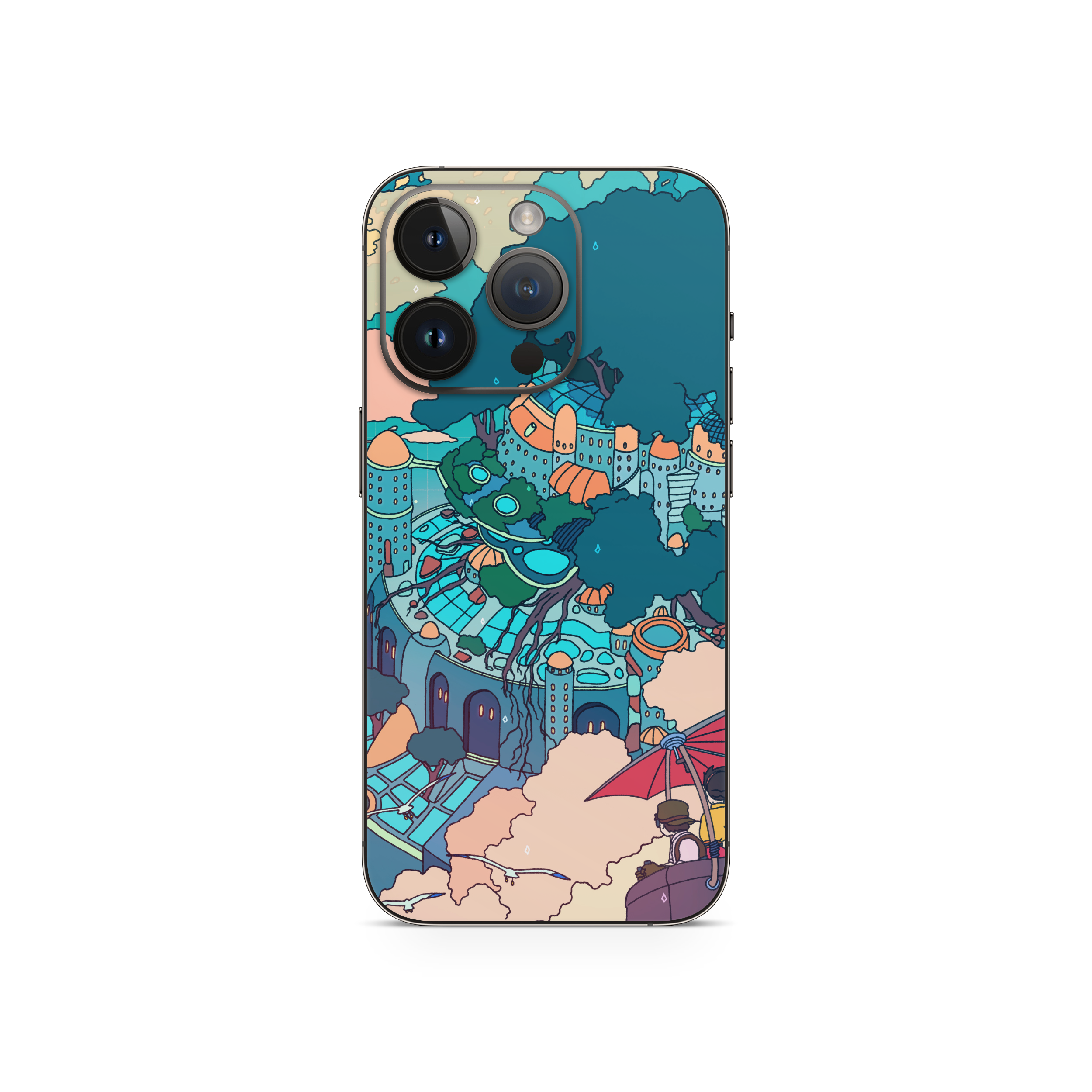 Apple iPhone Castle in the Sky Skin