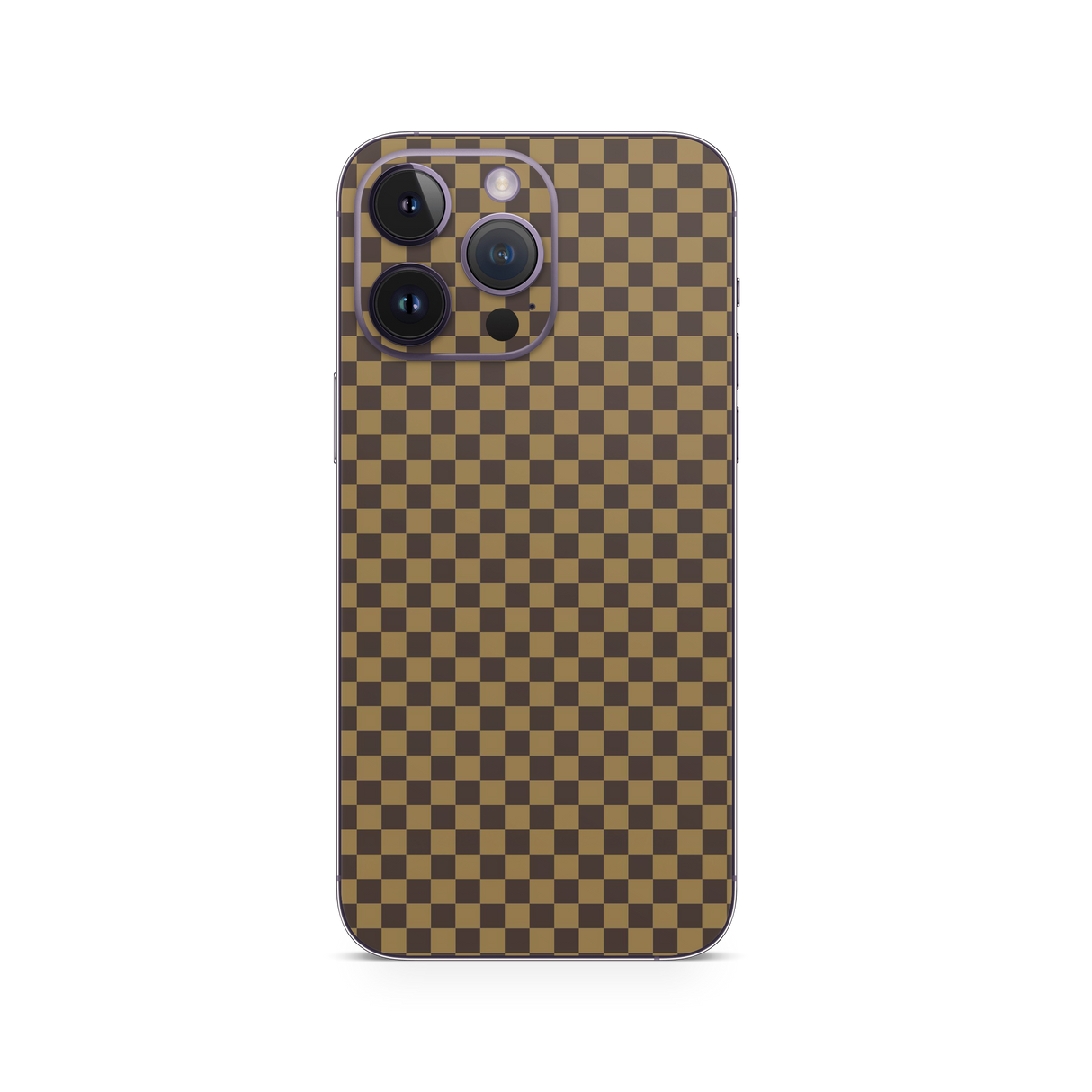 Apple iPhone Checkers brown Skin