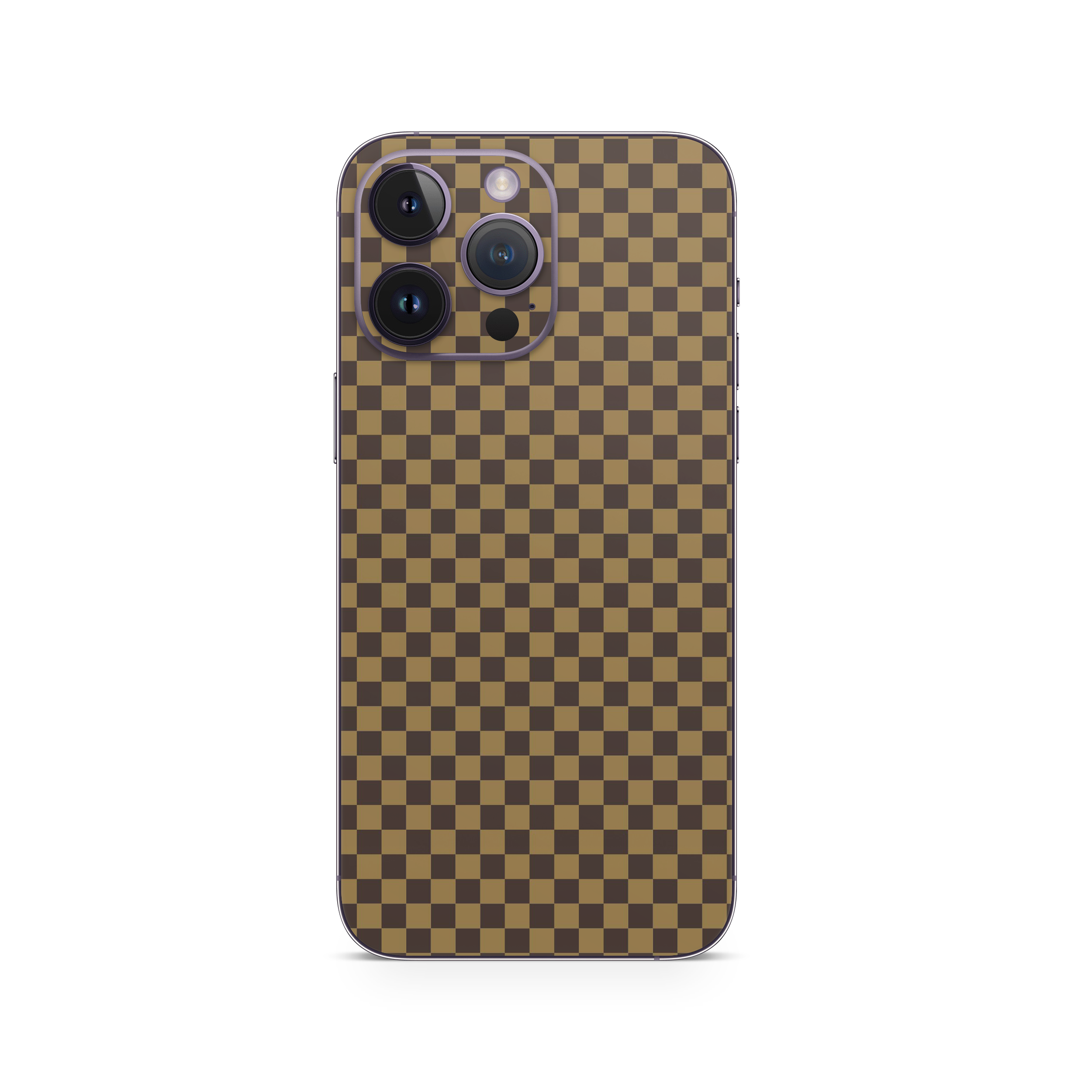 Apple iPhone Checkers brown Skin