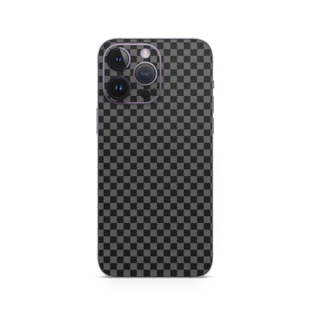 Apple iPhone Checkers black Skin