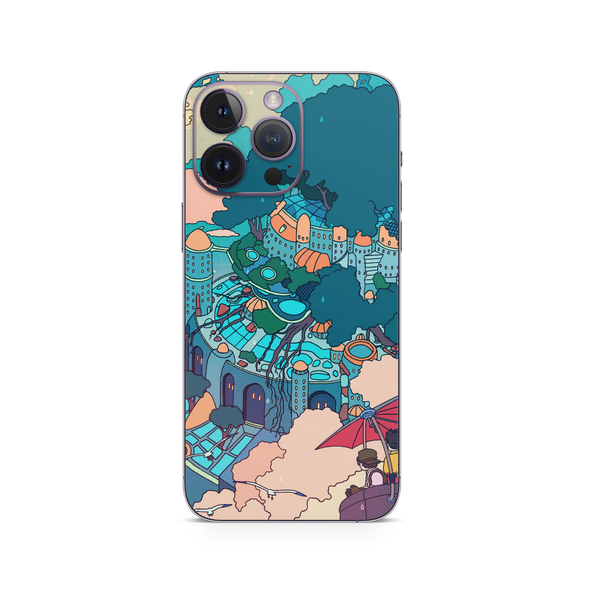 Apple iPhone Castle in the Sky Skin