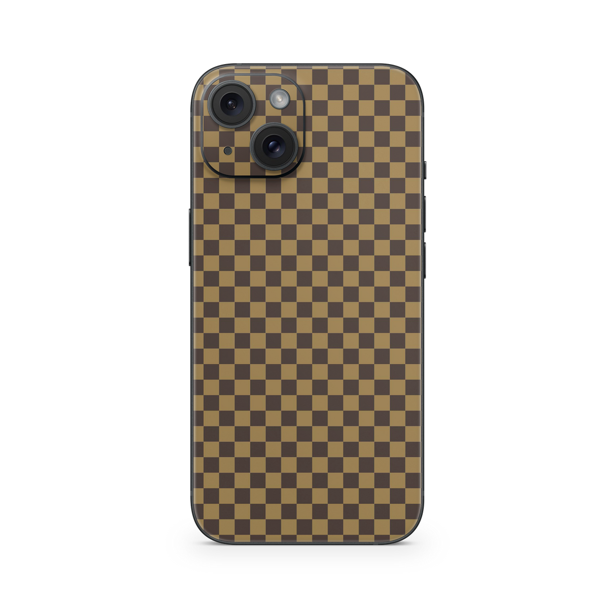 Apple iPhone Checkers brown Skin