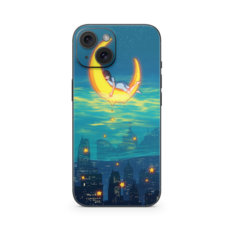 Apple iPhone Girl on the Moon Skin