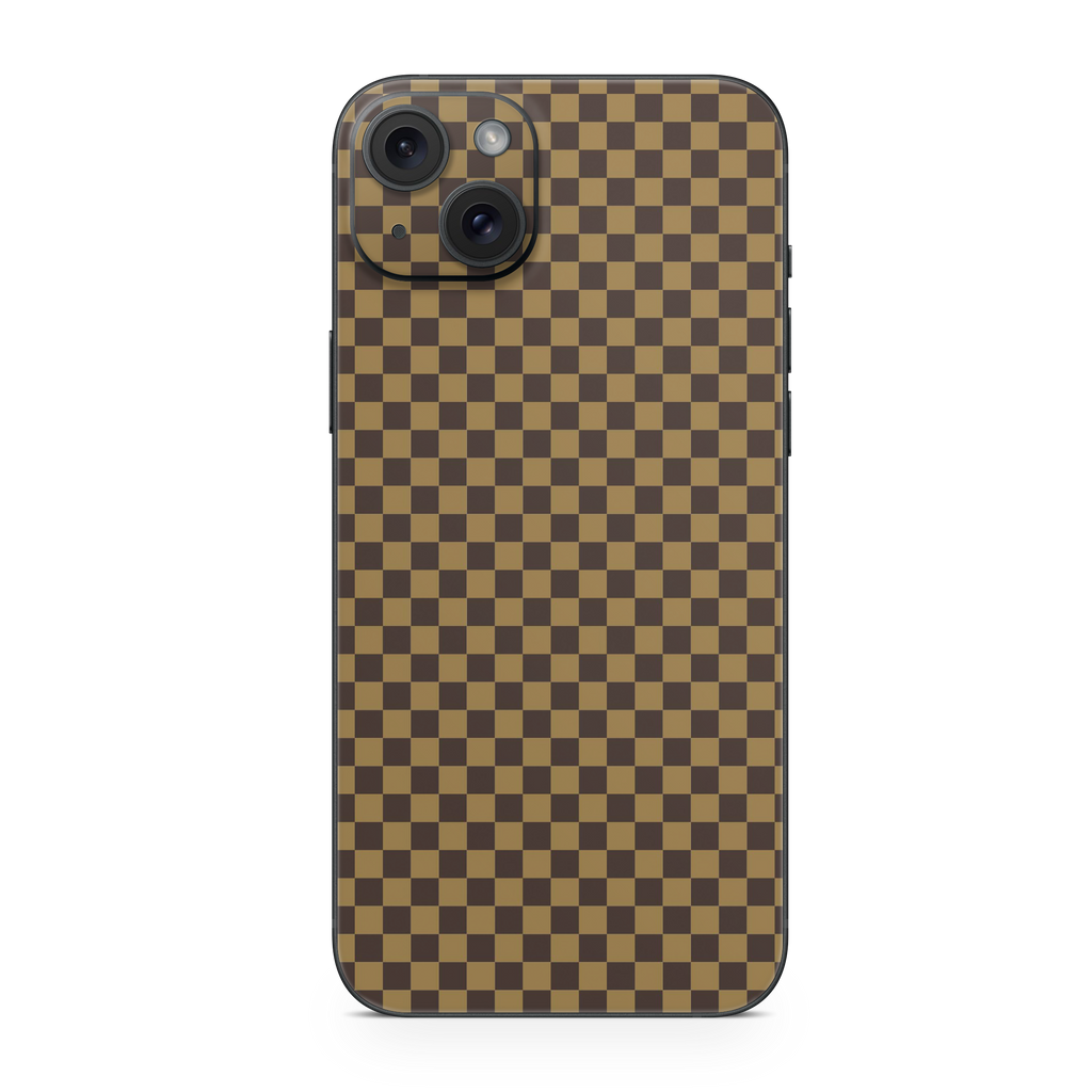Apple iPhone Checkers brown Skin