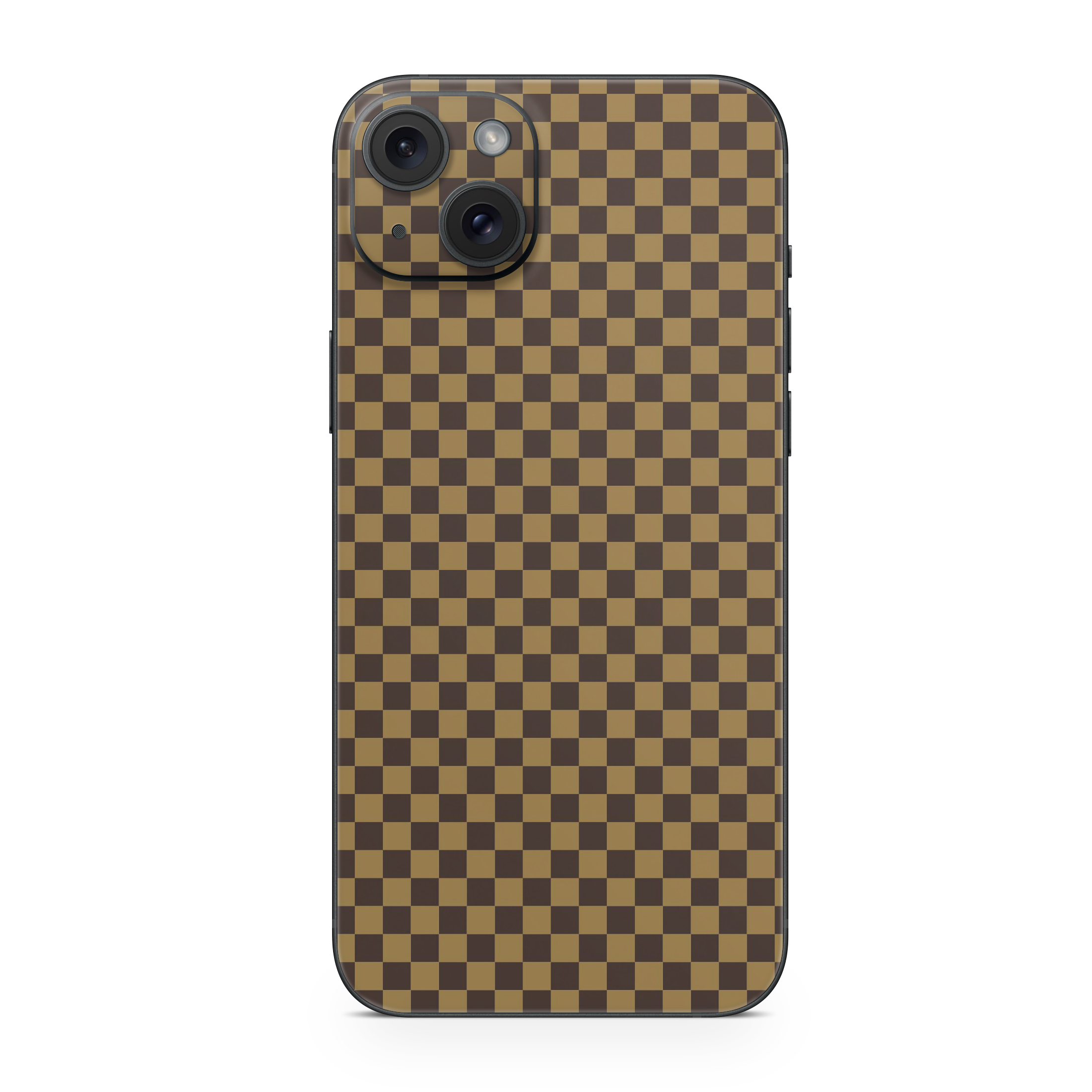 Apple iPhone Checkers brown Skin