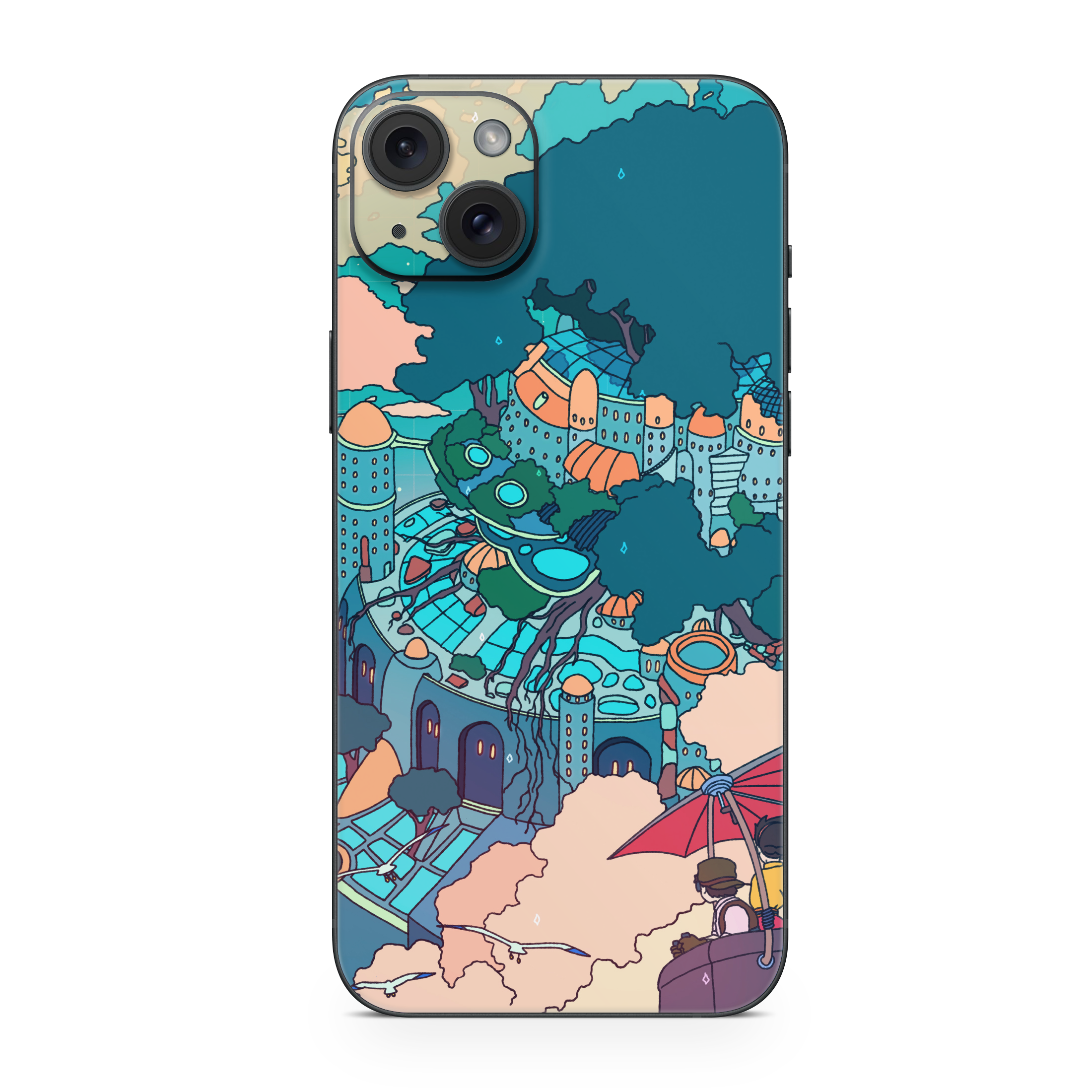 Apple iPhone Castle in the Sky Skin