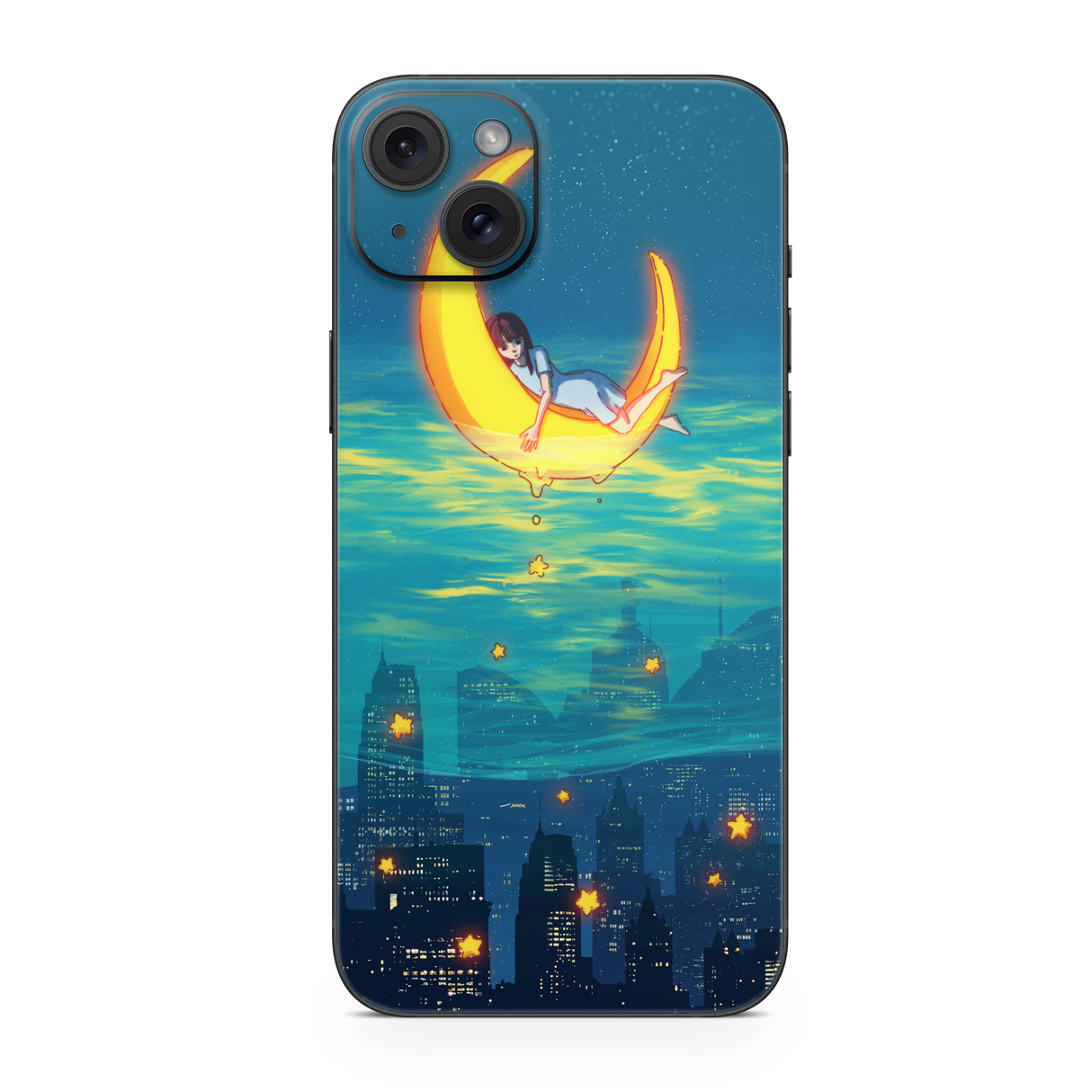 Apple iPhone Girl on the Moon Skin