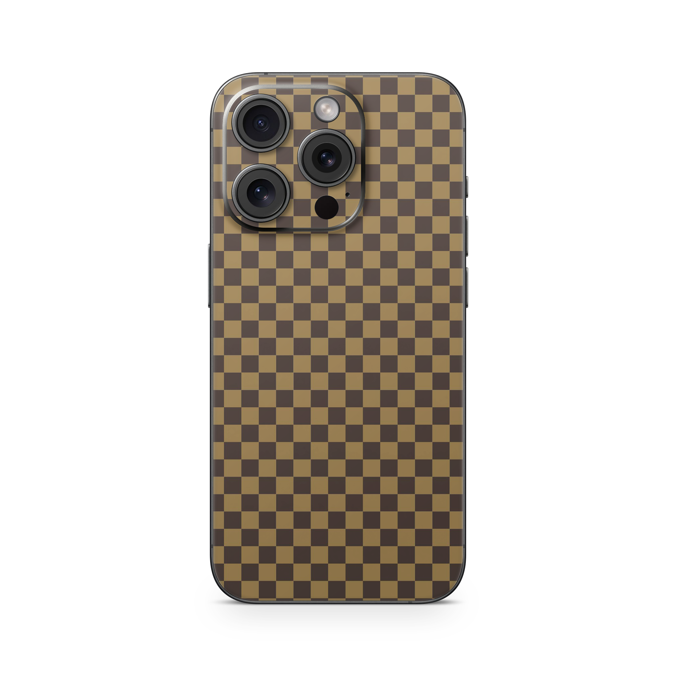 Apple iPhone Checkers brown Skin