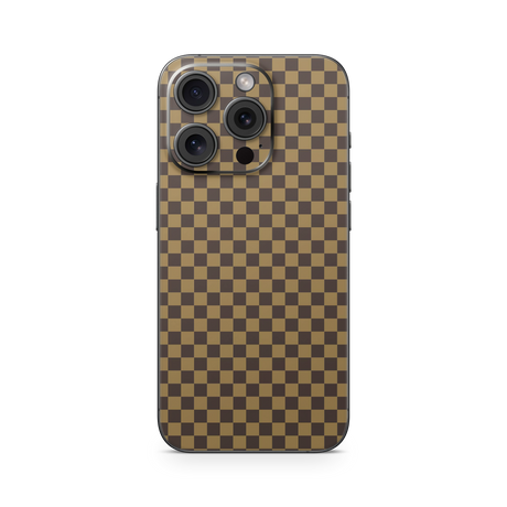 Apple iPhone Checkers brown Skin