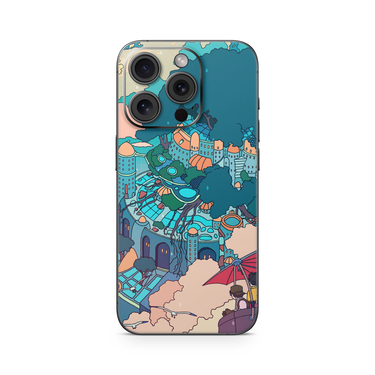 Apple iPhone Castle in the Sky Skin