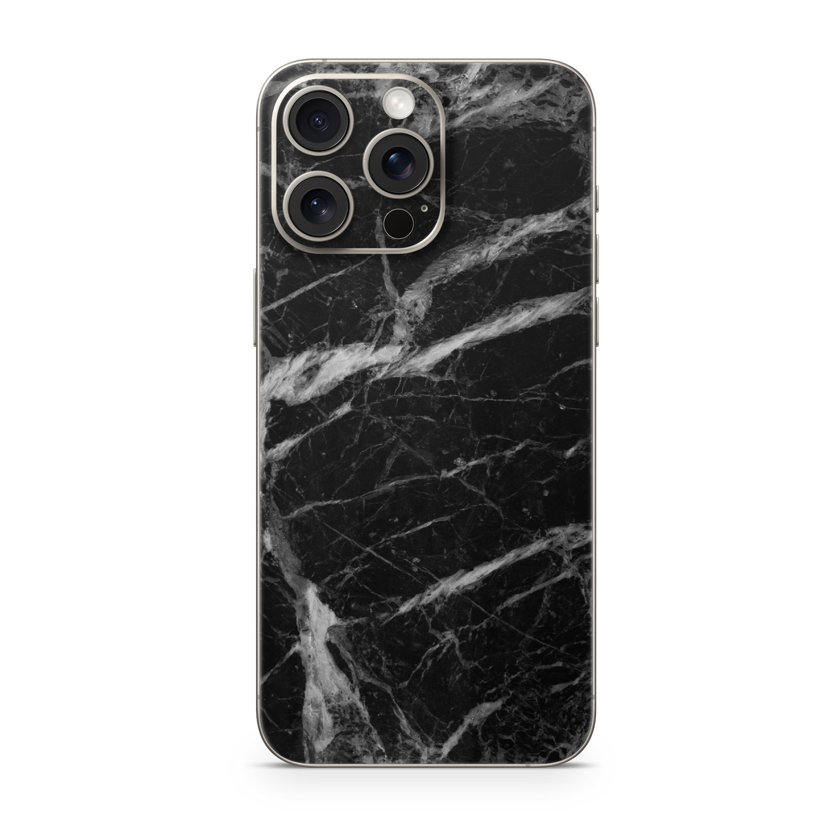 Apple iPhone 15 Pro Max Black Marble Skin