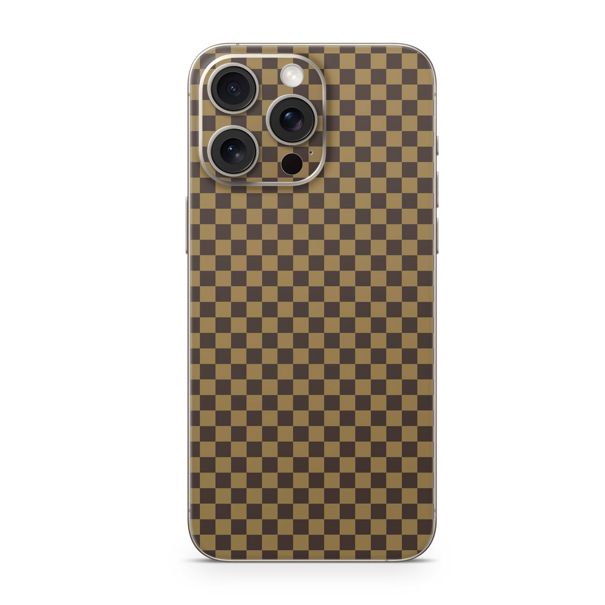 Apple iPhone Checkers brown Skin