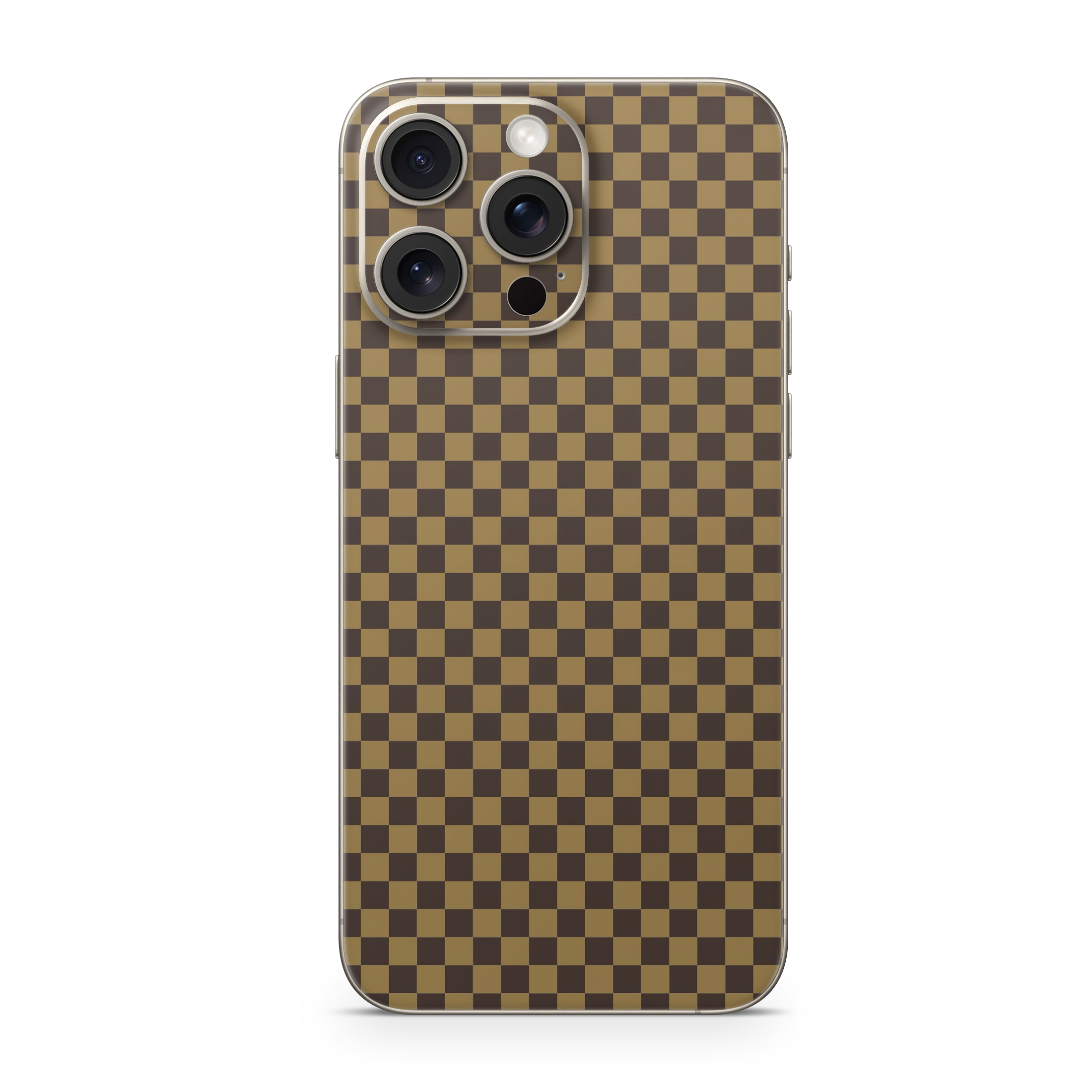 Apple iPhone Checkers brown Skin
