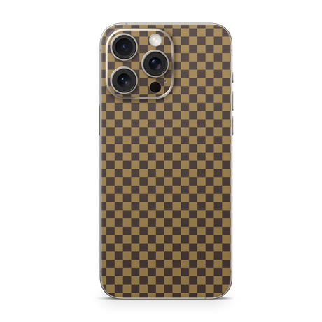 Apple iPhone Checkers brown Skin