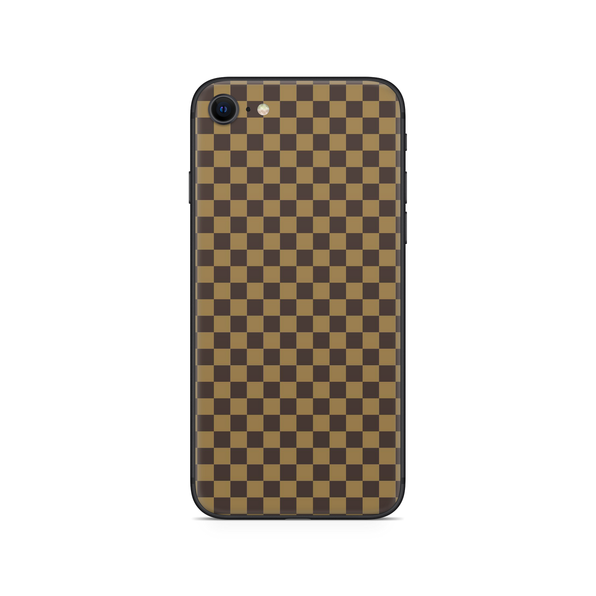 Apple iPhone Checkers brown Skin