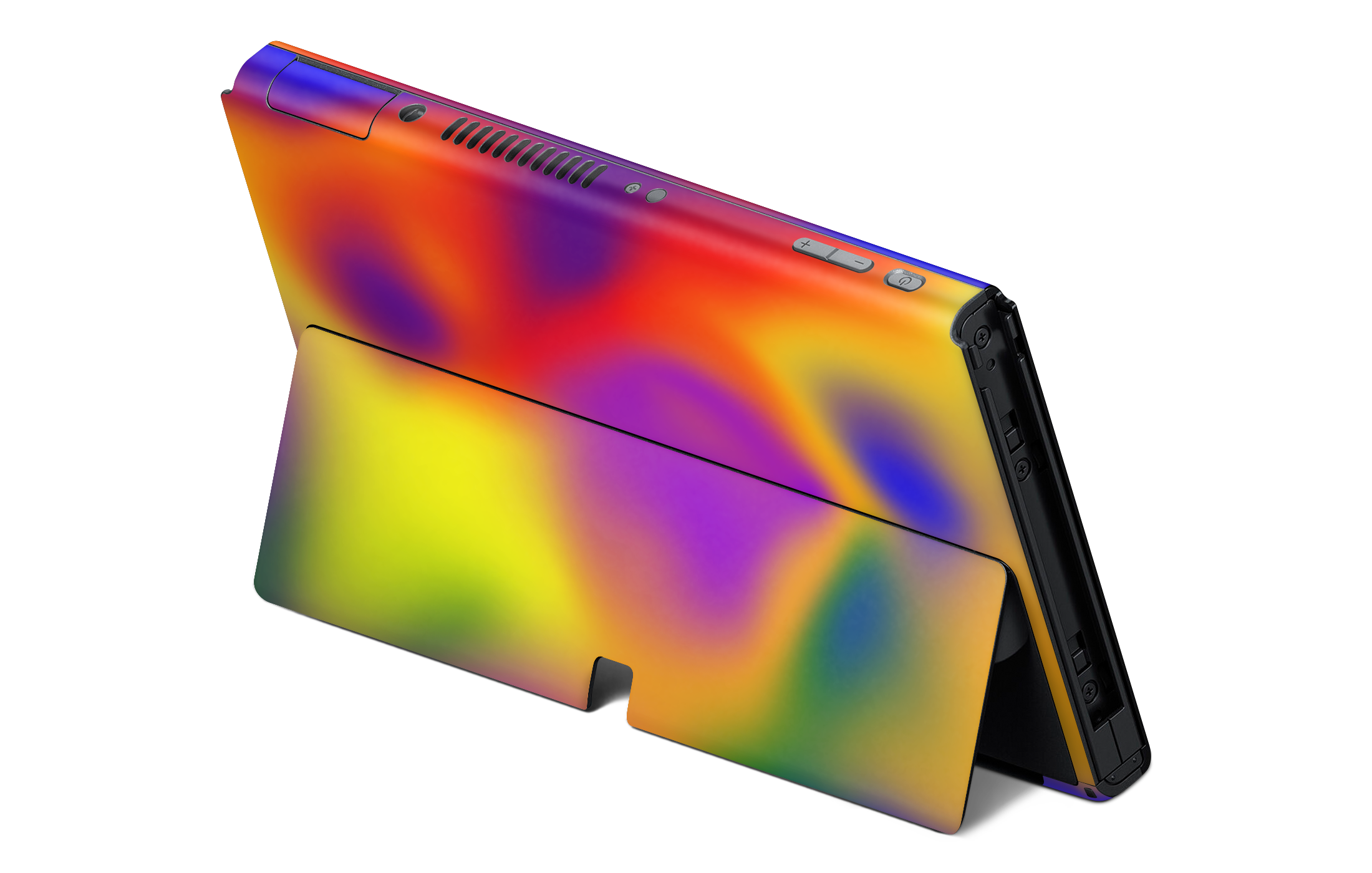 Nintendo Switch OLED Skin rainbow burst