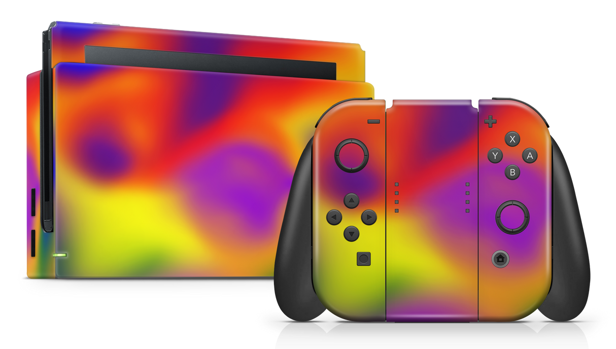 Nintendo Switch 17 Skin rainbow burst