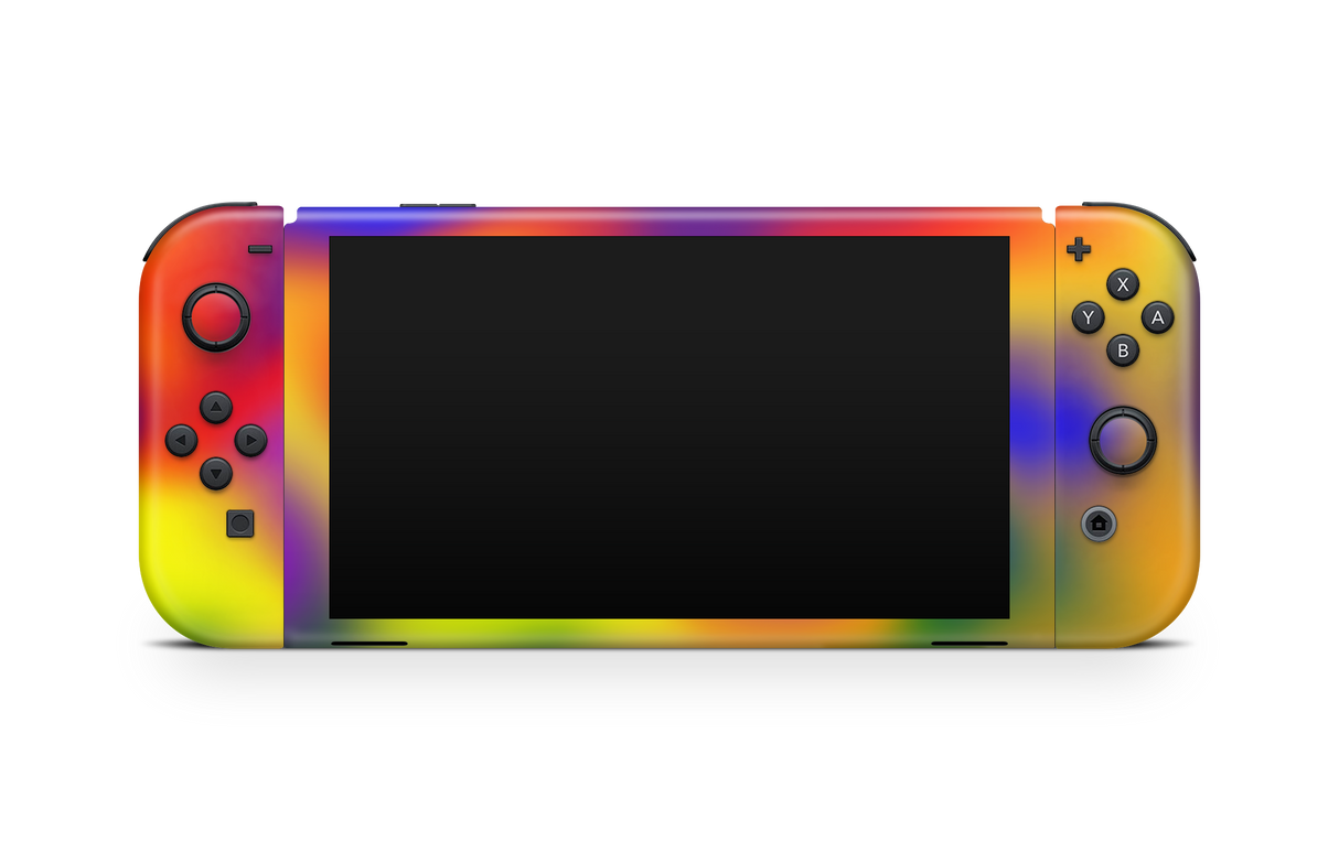 Nintendo Switch OLED Skin rainbow burst