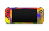 Nintendo Switch OLED Skin rainbow burst