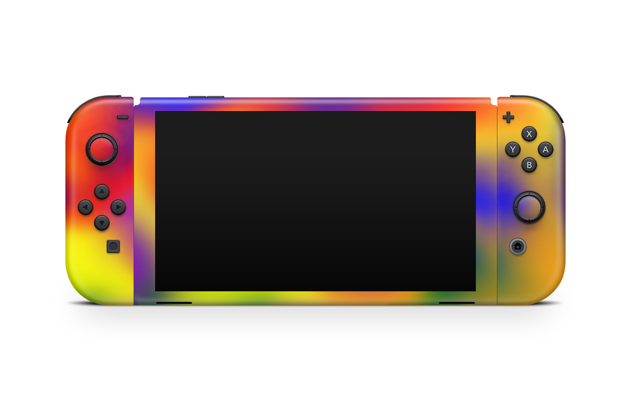 Nintendo Switch OLED Skin rainbow burst