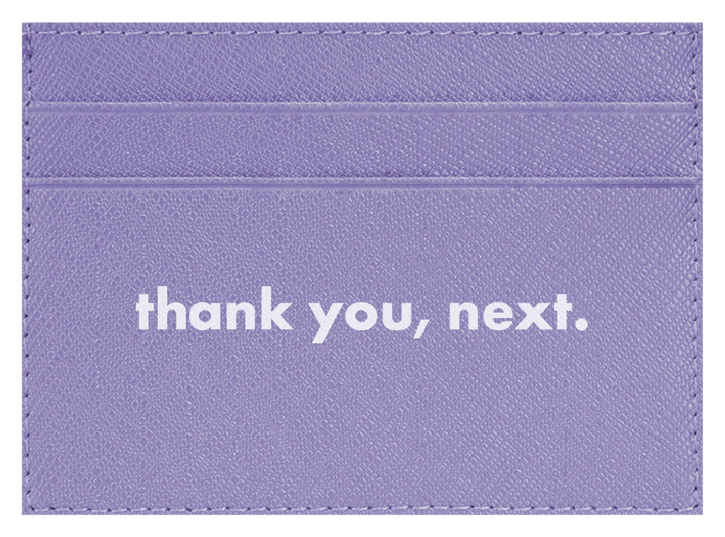 thank you, next.