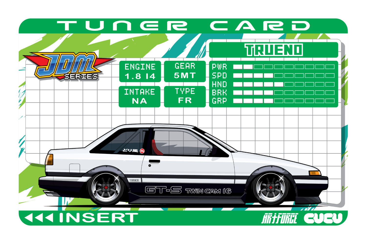 Tuner Card AE86 Trueno