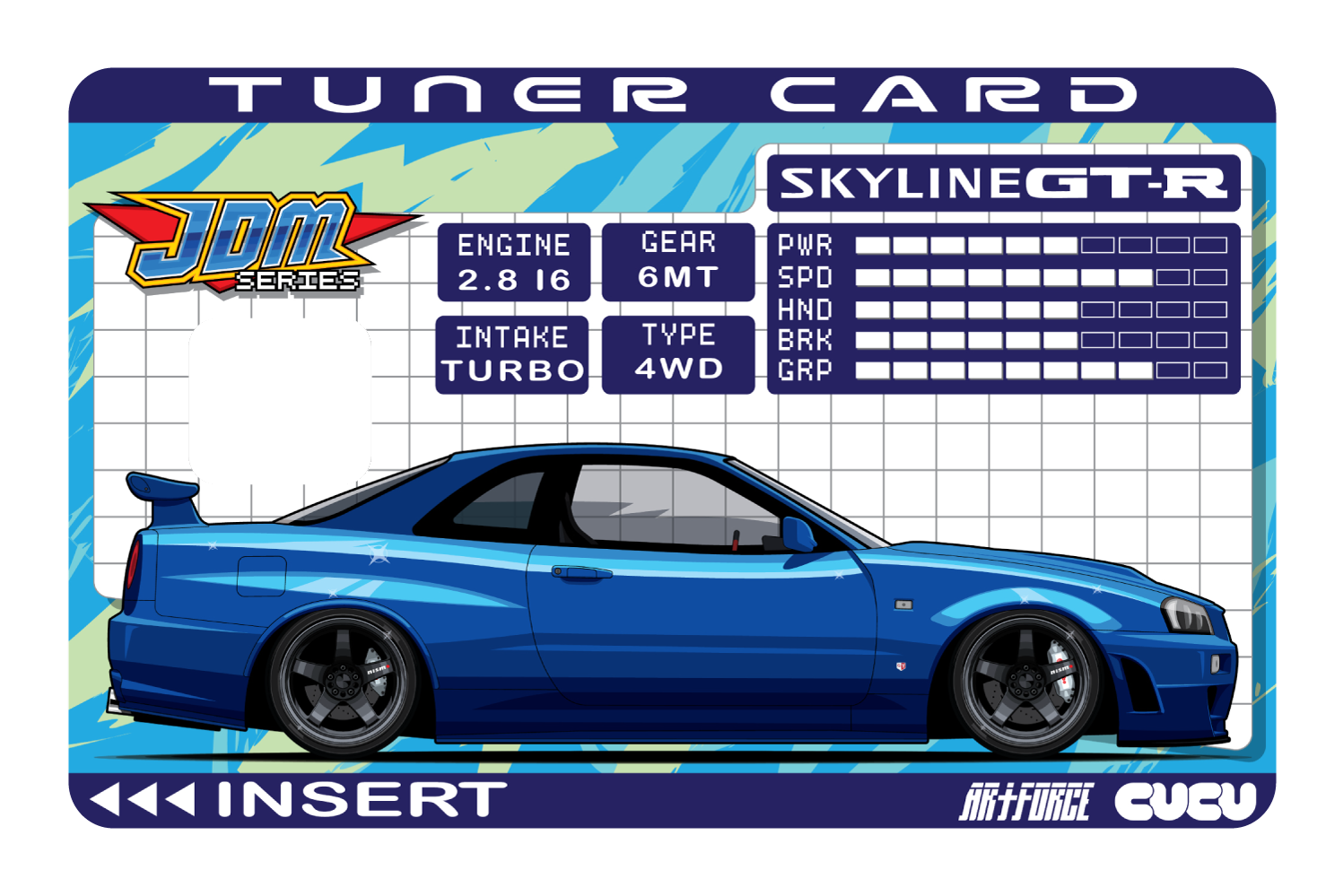 Tuner Card R34 GT-R – CUCU Covers