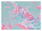 Abstract Paint Pink and Blue