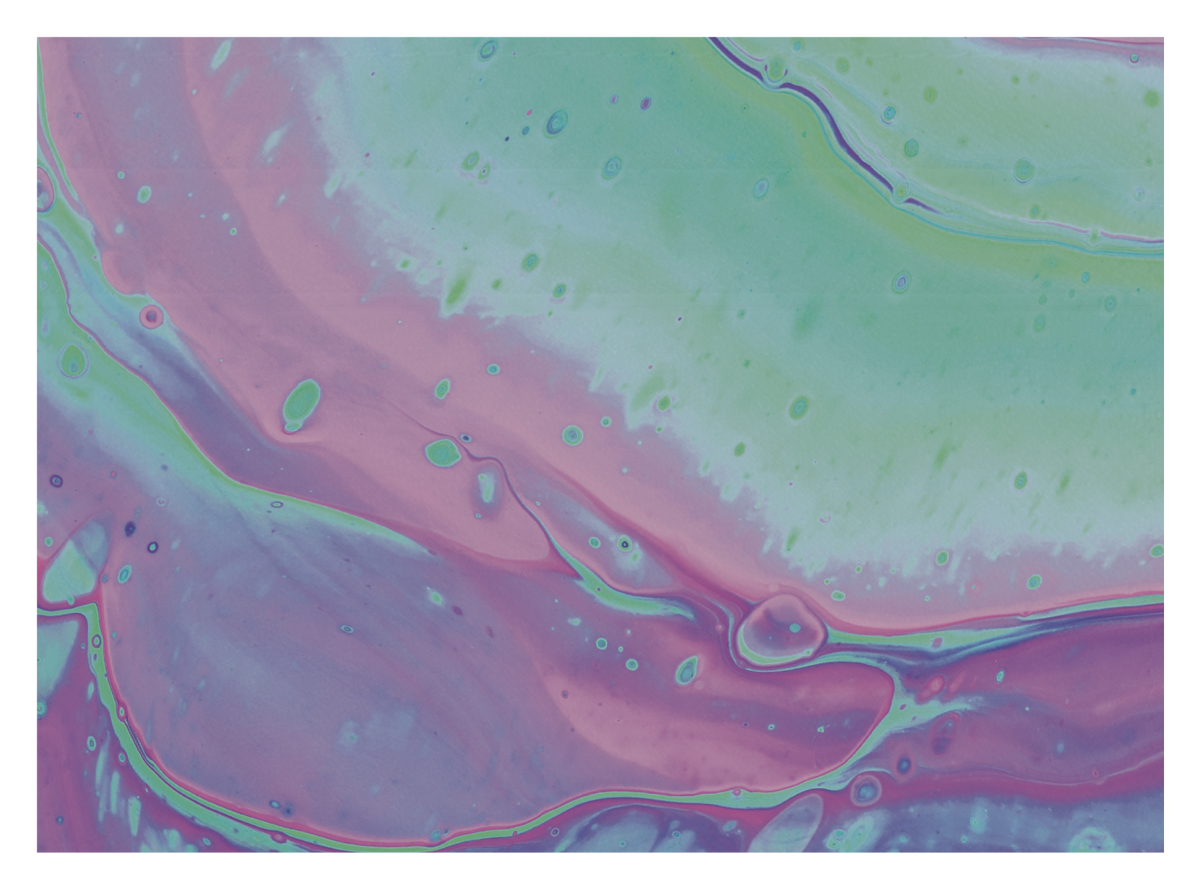 Abstract Paint Teal and Purple