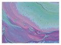 Abstract Paint Teal and Purple