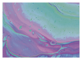 Abstract Paint Teal and Purple