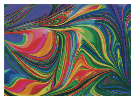 Abstract Paint Rainbow