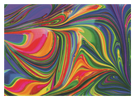 Abstract Paint Rainbow